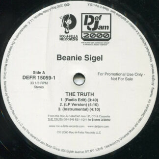 Beanie Sigel - The Truth (12", Single, Promo)