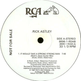 Rick Astley - It Would Take A Strong Strong Man (12", Promo)