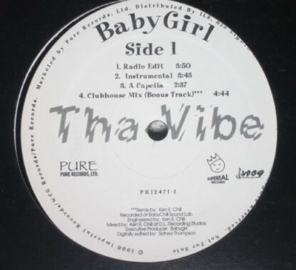 BabyGirl - Tha Vibe (12", Promo)