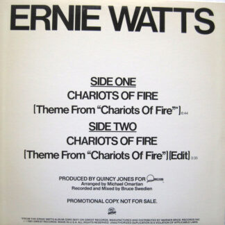 Ernie Watts - Chariots Of Fire (12", Promo)