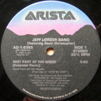 Jeff Lorber Band* - Best Part Of The Night (12")