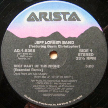 Jeff Lorber Band* - Best Part Of The Night (12")