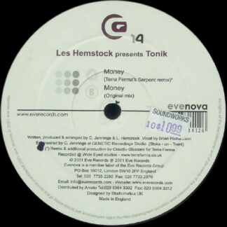 Les Hemstock Presents Tonik - Money (12")