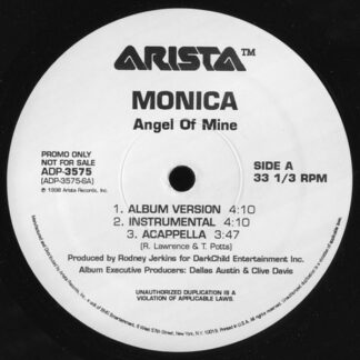 Monica - Angel Of Mine (12", Promo)