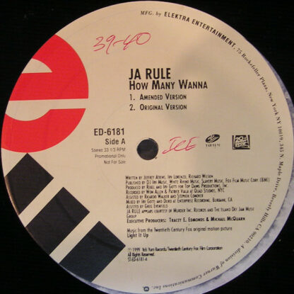 Ja Rule - How Many Wanna (12", Promo)