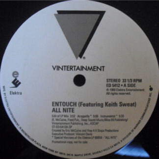 Entouch (2) Featuring Keith Sweat - All Nite (12", Promo)