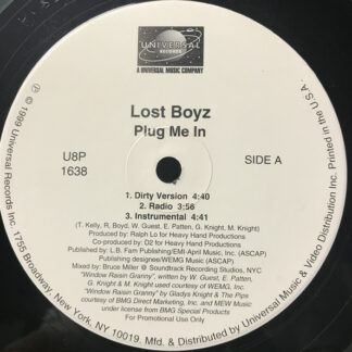 Lost Boyz - Plug Me In (12", Promo)