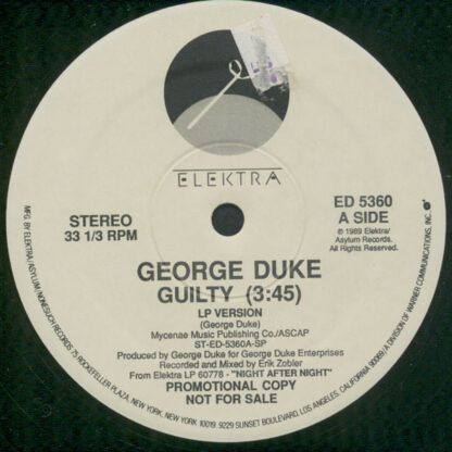 George Duke - Guilty (12", Promo, Spe)