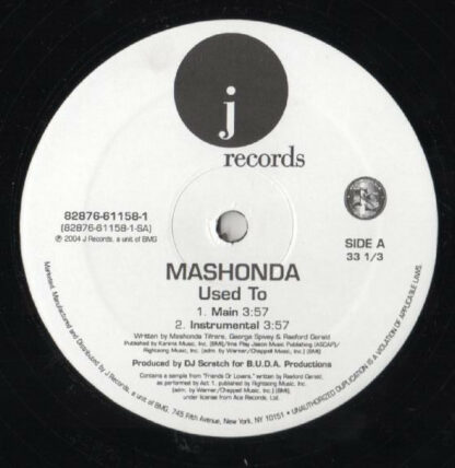 Mashonda - Used To (12")