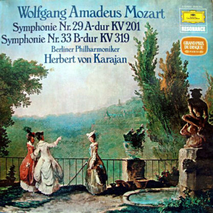 Wolfgang Amadeus Mozart, Berliner Philharmoniker, Herbert Von Karajan - Symphonie Nr.29 A-dur KV 201 / Symphonie Nr.33 B-dur KV 319 (LP, RE)