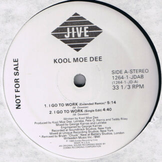 Kool Moe Dee - I Go To Work (12", Promo)