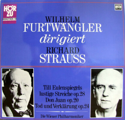 Strauss* - Die Wiener Philharmoniker*, Wilhelm Furtwängler - Till Eulenspiegels Lustige Streiche Op. 28 / Don Juan Op. 20 / Tod Und Verklärung Op. 24 (LP, Comp, Mono)