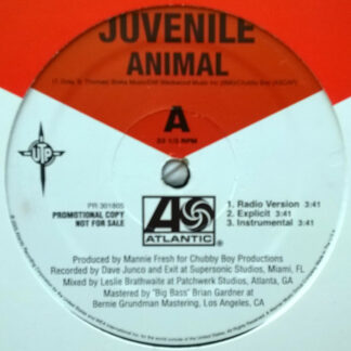 Juvenile (2) - Animal / Holla Back (12", Promo)