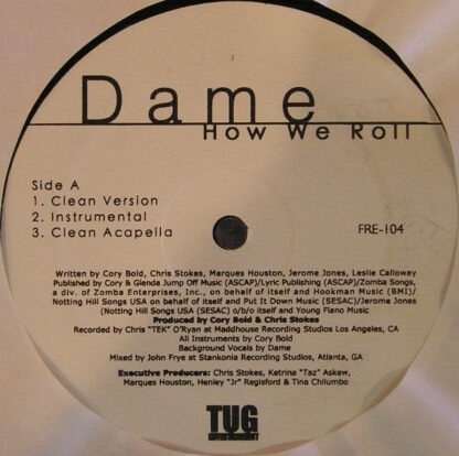 Dame* - How We Roll (12")