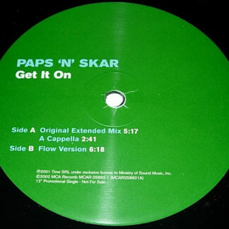 Paps 'N' Skar* - Get It On (12", Single, Promo)