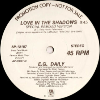 E.G. Daily - Love In The Shadows (12", Promo)