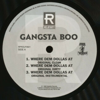Gangsta Boo - Where Dem Dollas At (12", Promo)