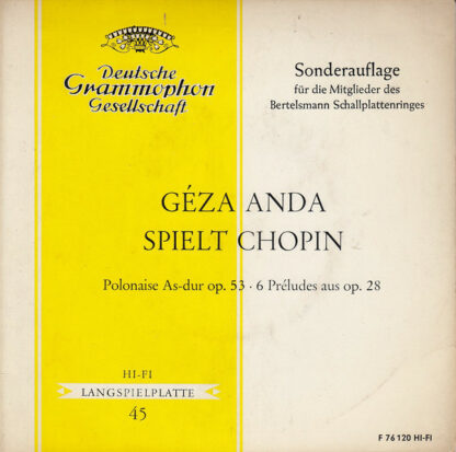 Chopin* / Géza Anda - Géza Anda Spielt Chopin (7", Mono, Club)