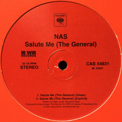 Nas - Salute Me (The General) (12", Single)