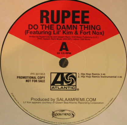 Rupee - Do The Damn Thing (12", Promo)