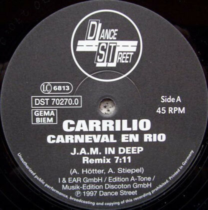 Carrilio - Carneval En Rio (12", S/Sided)
