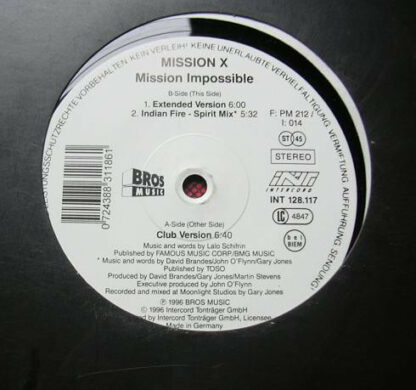 Mission X (2) - Mission Impossible (12")