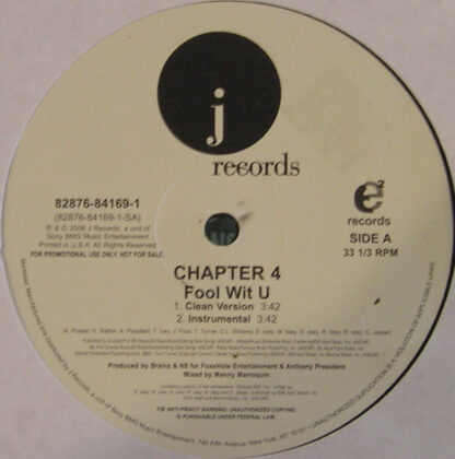 Chapter 4 (2) - Fool Wit U (12", Promo)