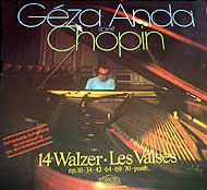 Géza Anda spielt Chopin* - 14 Walzer · Les Valses - Op. 18 · 34 · 42 · 64 · 69 · 70 · Posth. (LP, Gat)