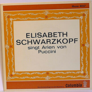 Puccini* - Elisabeth Schwarzkopf - Elisabeth Schwarzkopf Singt Arien Von Puccini (7", EP, Mono, Club)