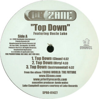 Lil' Zane Feat Uncle Luke - Top Down / Ride On Em (12", Promo)