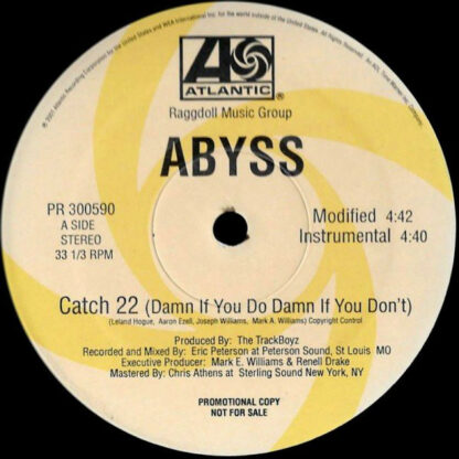 Abyss* - Catch 22 (Damn If You Do Damn If You Don't) (12", Single, Promo)