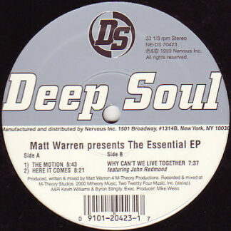 Matt Warren - The Essential EP (12", EP)