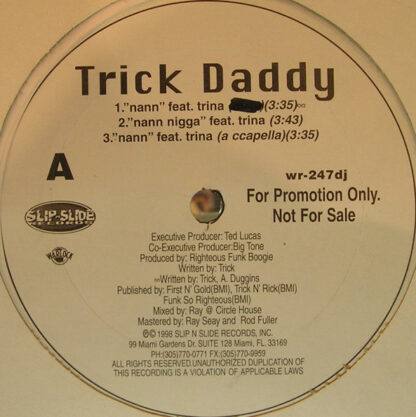 Trick Daddy - Nann (12", Promo)