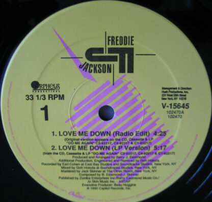 Freddie Jackson - Love Me Down (12", Single)