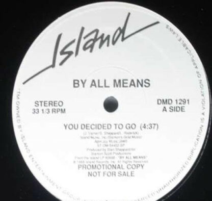 By All Means - You Decided To Go / Somebody Save Me (12", Promo)