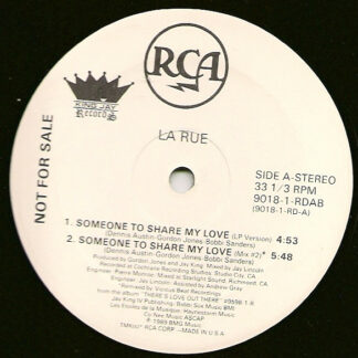 La Rue (5) - Someone To Share My Love (12", Promo)