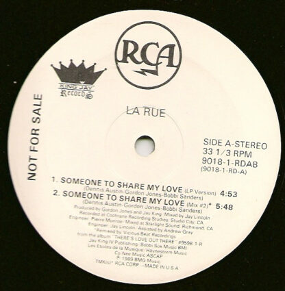 La Rue (5) - Someone To Share My Love (12", Promo)