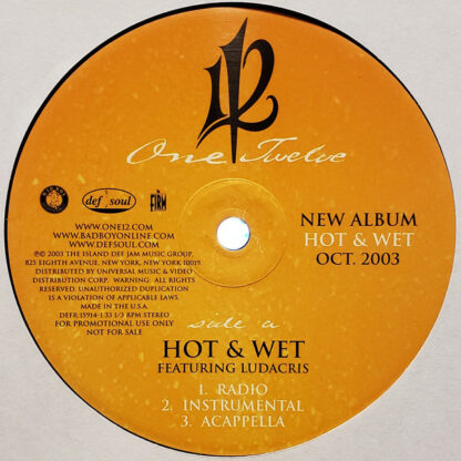 112 - Hot & Wet (12", Promo)
