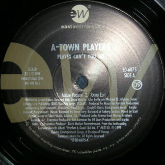 A-Town Players / Mixzo Featuring Envyi - Player Can't You See / It's About Time (12", Promo)