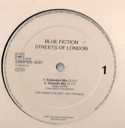 Blue Fiction - Streets Of London (12", Maxi, Promo)