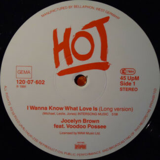 Jocelyn Brown Feat. VooDoo Possee - I Wanna Know What Love Is (12", Maxi)