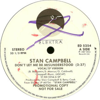 Stan Campbell - Don't Let Me Be Misunderstood (12", Promo)