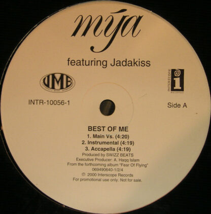 Mya Feat. Jadakiss - The Best Of Me (12", Promo)
