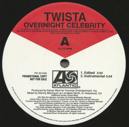 Twista - Overnight Celebrity (12", Promo)