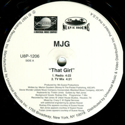 MJG - That Girl (12", Promo)