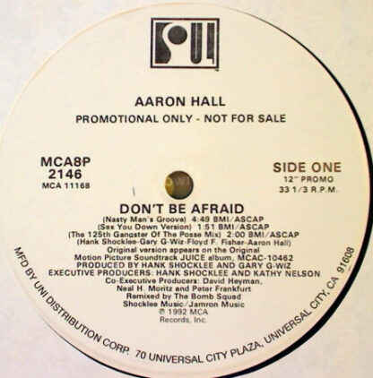 Aaron Hall - Don't Be Afraid (12", Promo)