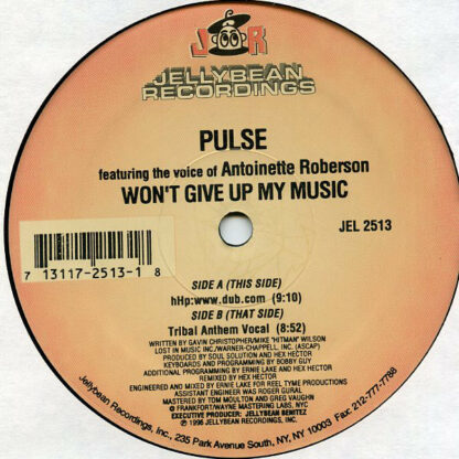 Pulse (3) - Won't Give Up My Music (12")