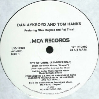 Dan Aykroyd And Tom Hanks - City Of Crime (12", Single, Promo)