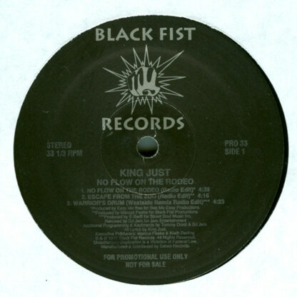 King Just - No Flow On The Rodeo (12", Promo)