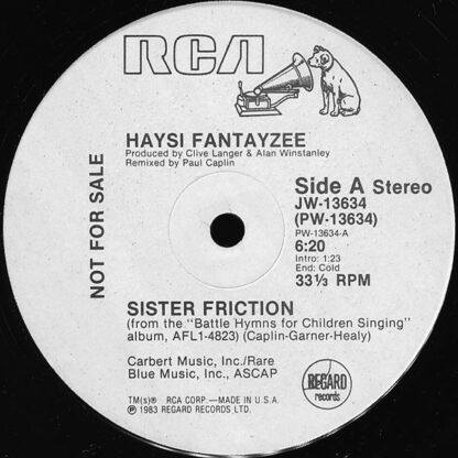 Haysi Fantayzee - Sister Friction (12", Promo)